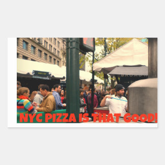 Sticker Rectangulaire NYC Pizza Est Si Bon