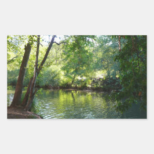 Sticker Rectangulaire Oak Creek I à Sedona Arizona Nature Photographie