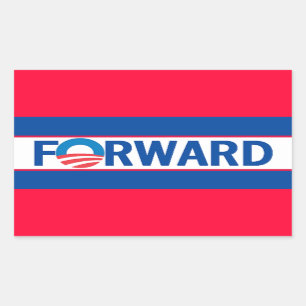 Sticker Rectangulaire Obama AVANT