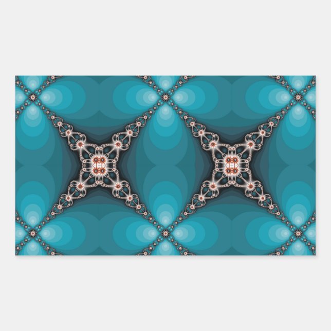 Sticker Rectangulaire Ocean X Fractal Design (Devant)