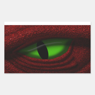 Sticker Rectangulaire Oeil du dragon
