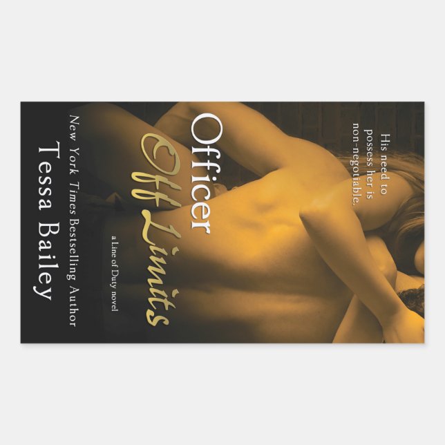 Sticker Rectangulaire Officier hors limites par Tessa Bailey (Devant)