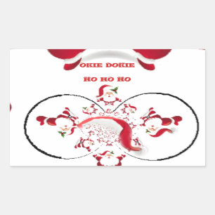 Sticker Rectangulaire Oki Dokie Père Noël !