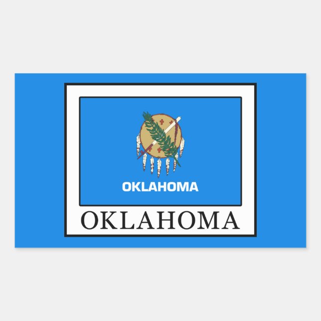 Sticker Rectangulaire Oklahoma (Devant)