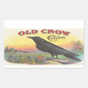 Sticker Rectangulaire Old Crow