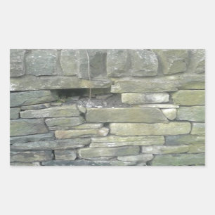 Sticker Rectangulaire Old Wall, Stone, Bricks