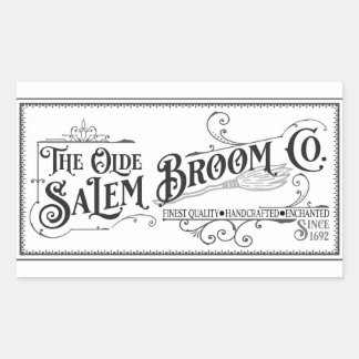 Sticker Rectangulaire Olde Salem Broom