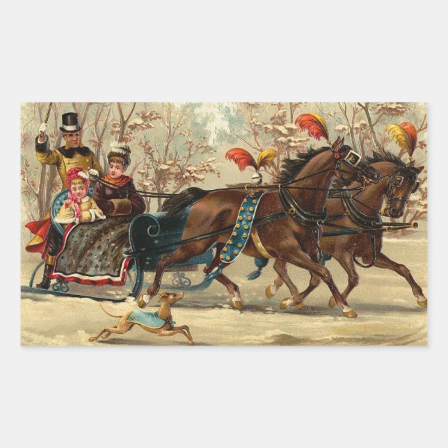 Sticker Rectangulaire Older and Younger Sisters Ride - Mary Evans (Devant)