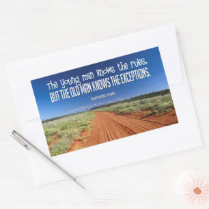 Sticker Rectangulaire Oliver Wendell Holmes Citation Inspirationnelle "R