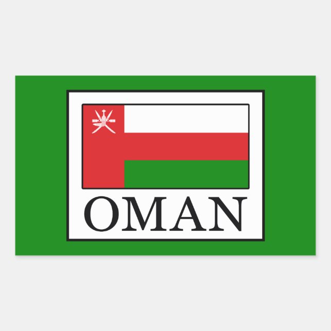 Sticker Rectangulaire Oman (Devant)