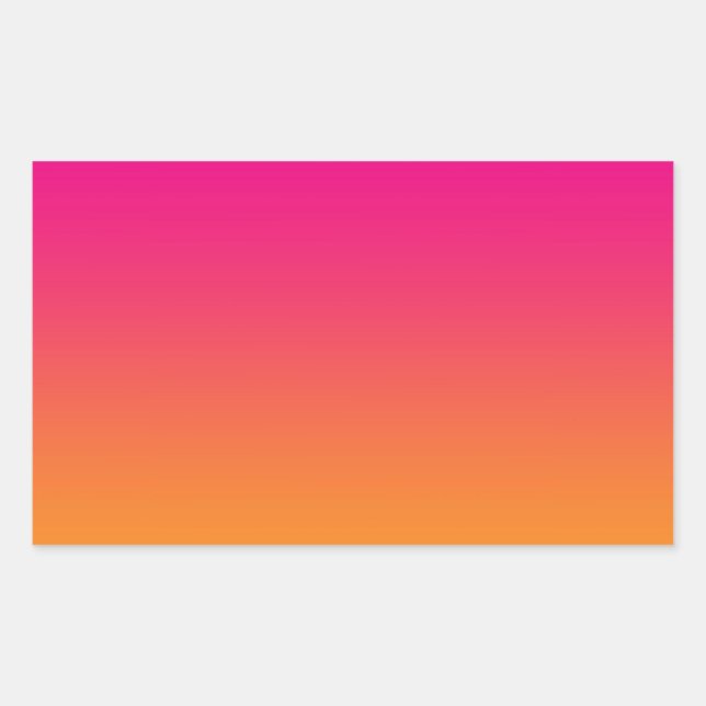 Sticker Rectangulaire Ombre rose et orange (Devant)