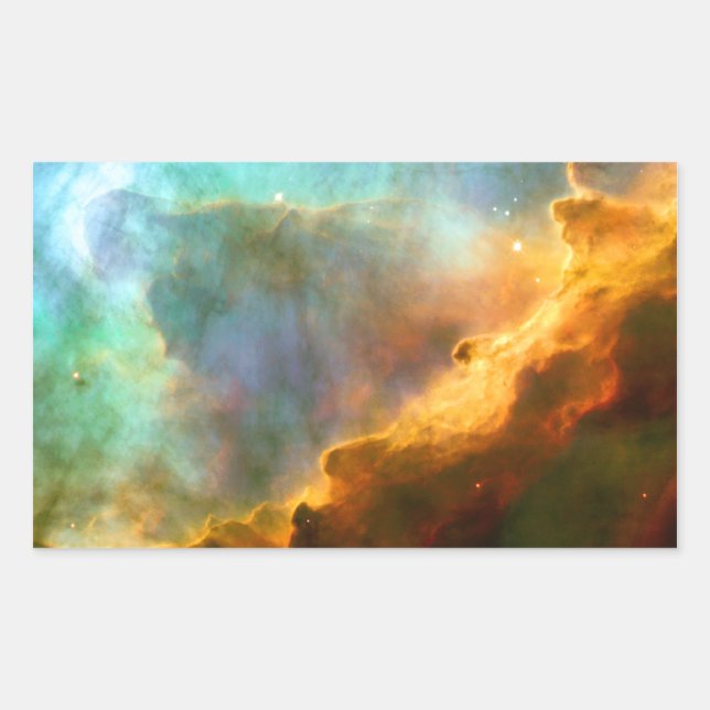 Sticker Rectangulaire Omega / Nebula du cygne (télescope Hubble) (Devant)