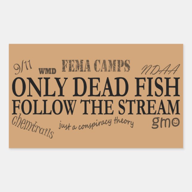 Sticker Rectangulaire only dead (Devant)