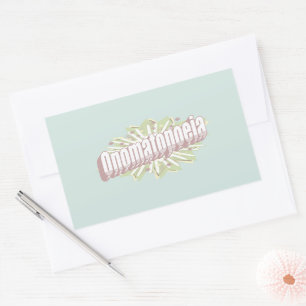 Sticker Rectangulaire Onomatopoeia Explosion Anglais