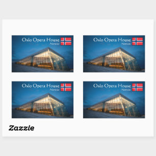 Sticker Rectangulaire Opéra d'Oslo