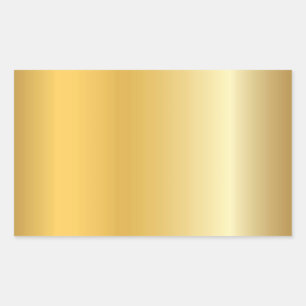 Sticker Rectangulaire Or glamour look Blank Moderne Elegant Modèle