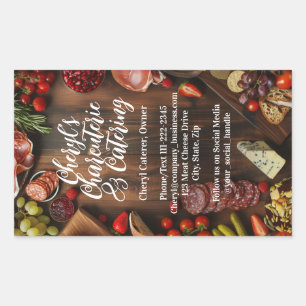 Sticker Rectangulaire Organisateur de fête ou de soirée de charcuterie t