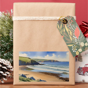 Sticker Rectangulaire "Où le ciel rencontre le sable calme" - Paysage ma