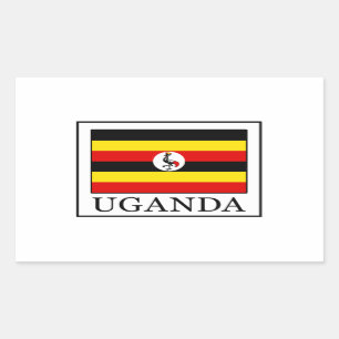 Sticker Rectangulaire Ouganda