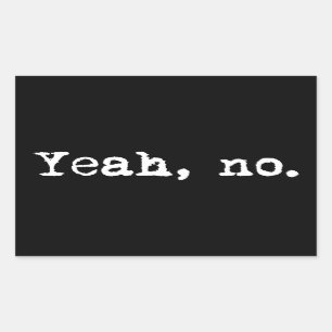 Sticker Rectangulaire Oui, Non