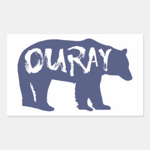 Sticker Rectangulaire Ouray Bear