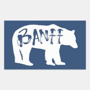 Sticker Rectangulaire Ours Banff