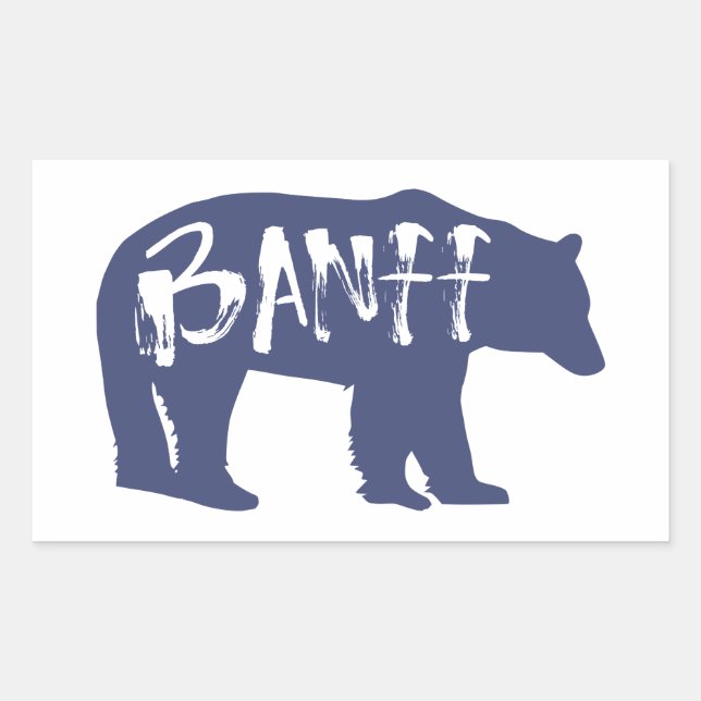 Sticker Rectangulaire Ours Banff (Devant)