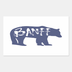 Sticker Rectangulaire Ours Banff