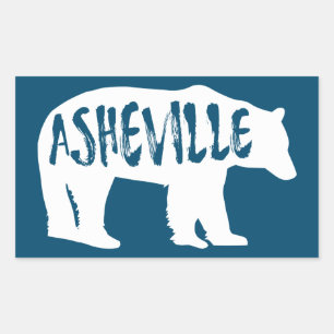 Sticker Rectangulaire Ours d'Asheville