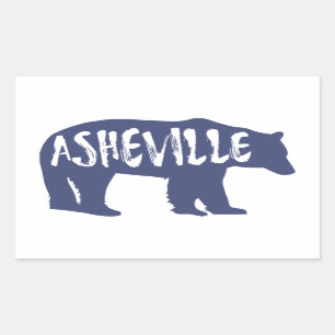Sticker Rectangulaire Ours d'Asheville