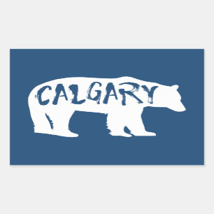 Sticker Rectangulaire Ours de Calgary Alberta