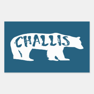 Sticker Rectangulaire Ours de Challis Idaho