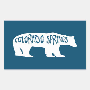 Sticker Rectangulaire Ours de Colorado Springs