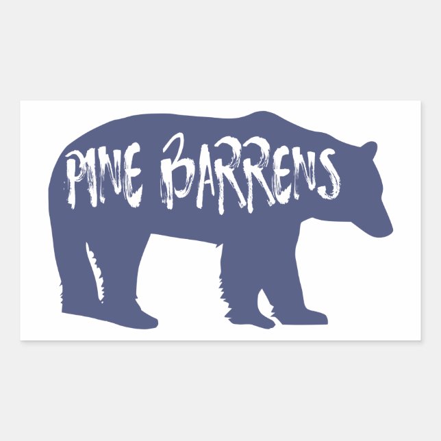 Sticker Rectangulaire Ours de pin (Devant)