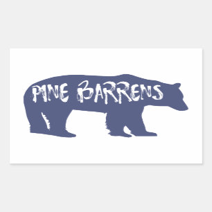 Sticker Rectangulaire Ours de pin