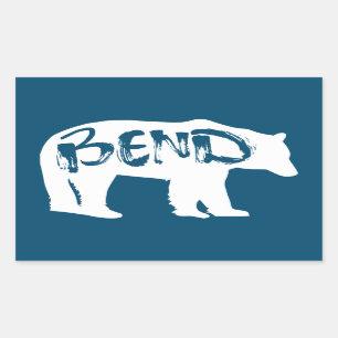 Sticker Rectangulaire Ours de pli