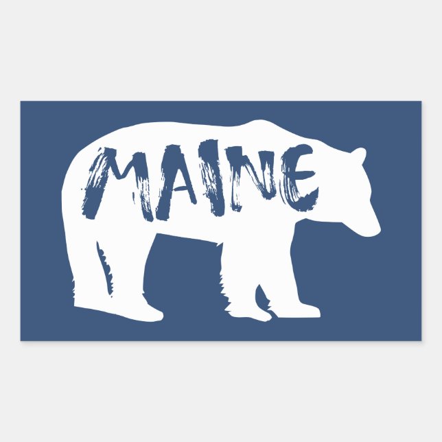 Sticker Rectangulaire Ours du Maine (Devant)