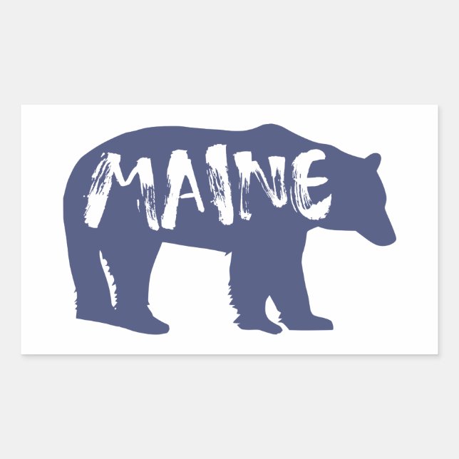 Sticker Rectangulaire Ours du Maine (Devant)