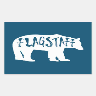 Sticker Rectangulaire Ours Flagstaff Arizona
