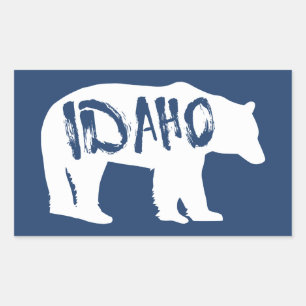 Sticker Rectangulaire Ours Idaho