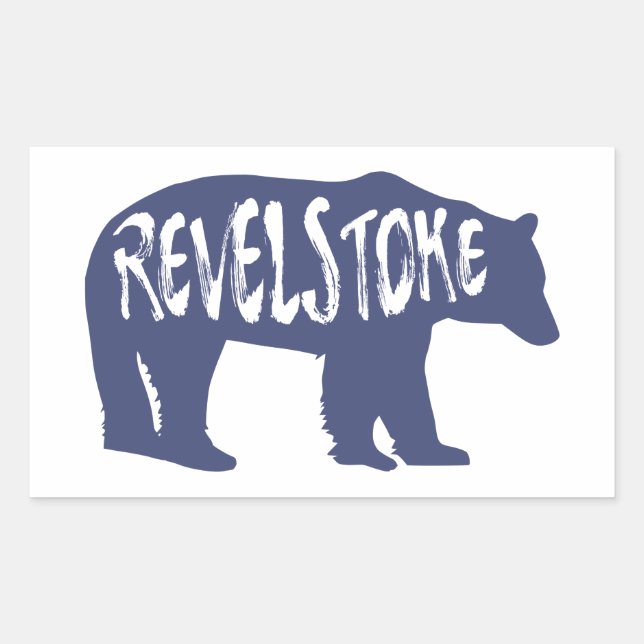 Sticker Rectangulaire Ours Revelstoke (Devant)