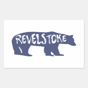 Sticker Rectangulaire Ours Revelstoke