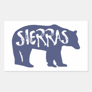 Sticker Rectangulaire Ours sierras