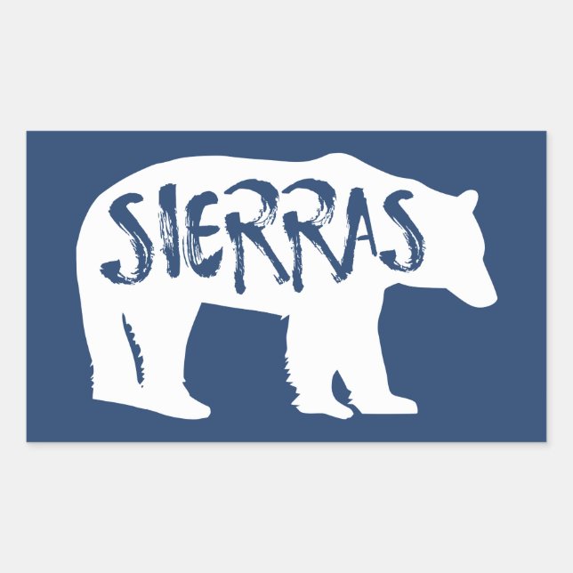 Sticker Rectangulaire Ours sierras (Devant)