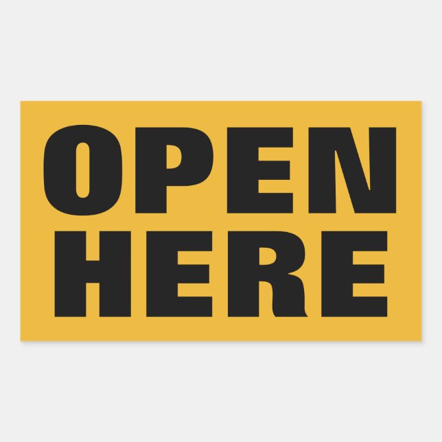 STICKER RECTANGULAIRE OUVERT (Devant)