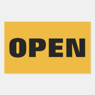 STICKER RECTANGULAIRE OUVERT