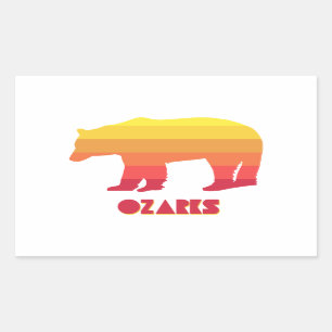Sticker Rectangulaire Ozarks Bear