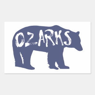 Sticker Rectangulaire Ozarks Bear