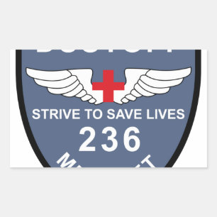 Sticker Rectangulaire PA militaire de détachement Médicale d'aviation