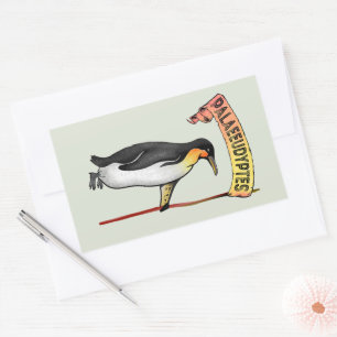 Sticker Rectangulaire Palaeeudyptes Pingouin disparu